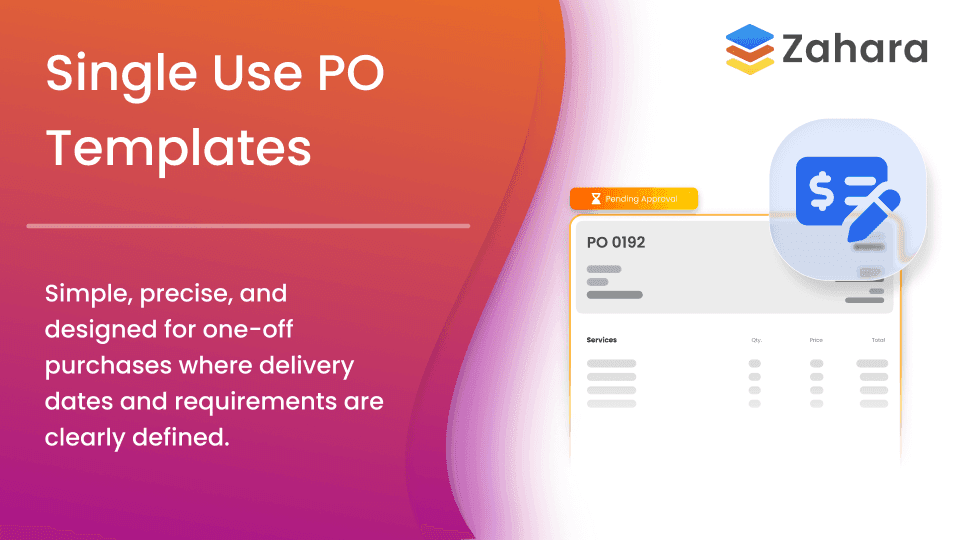 Single Use Purchase Order Templates