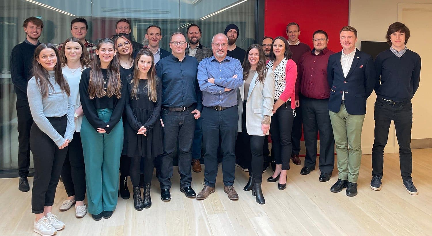 Zahara team gather at the Apex Conference Centre