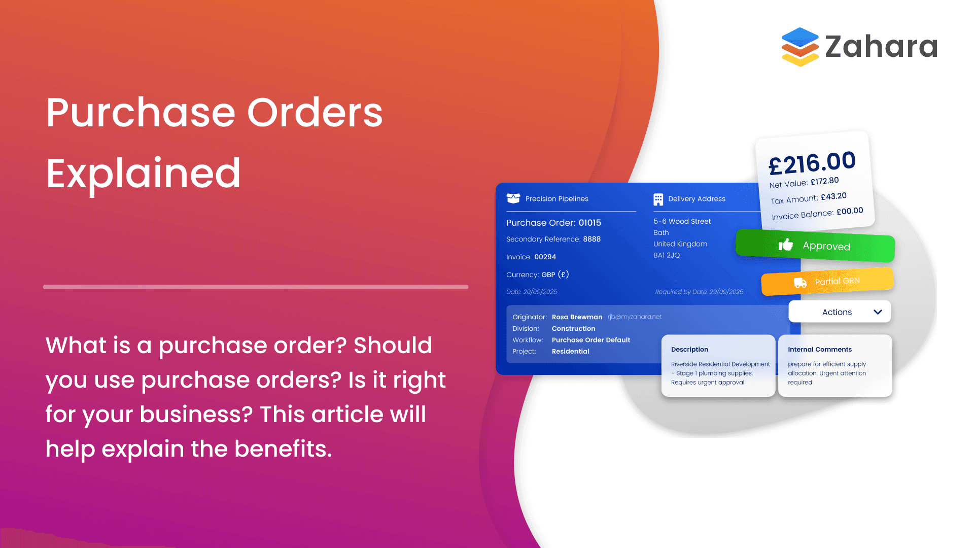 What is a purchase order dude?
